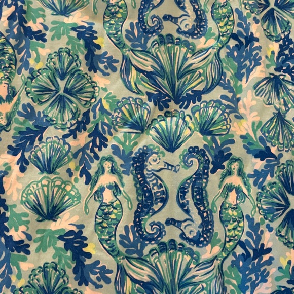 Lilly Pulitzer Azlynn Dress in Sea Glass Aqua Seeing Double - Picture 7 of 7